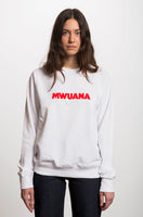 Happy People x Mwuana White Sweatshirt